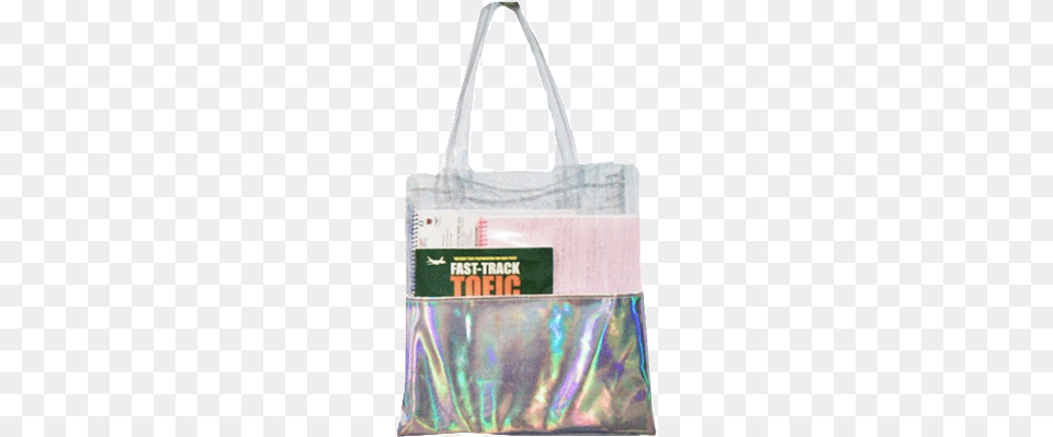 Itgirl Shop Hologram Laser Transparent Half Tote Bag Tote Bag Aesthetic, Accessories, Handbag, Purse, Tote Bag Free Png