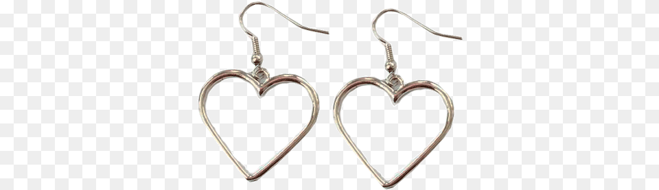 Itgirl Shop Metallic Vintage Heart Earrings Aesthetic Grunge Vintage Aesthetic, Accessories, Earring, Jewelry Free Png