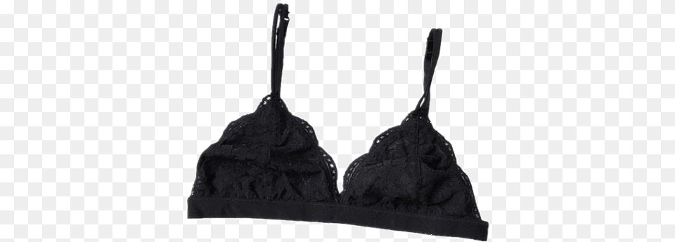 Itgirl Shop Thin Lace Black White Bra Lingerie Aesthetic Black Aesthetic Clothes, Clothing, Underwear Png