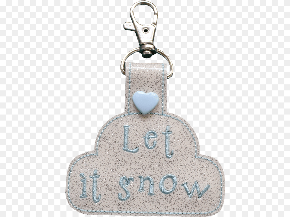 Ith Let It Snow Christmas Key Fob Keychain, Accessories, Earring, Jewelry, Machine Free Transparent Png