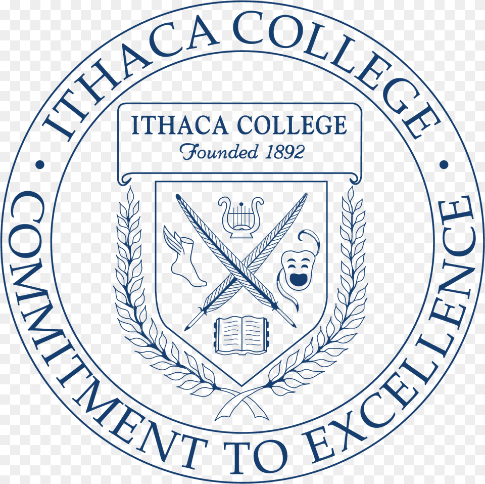 Ithaca College Seal, Emblem, Logo, Symbol, Badge Png