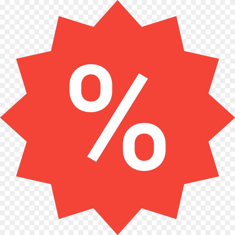 Itquots A Circular Shape With Triangular Points On All Percentage Sale Icon, Leaf, Plant, First Aid, Symbol Png
