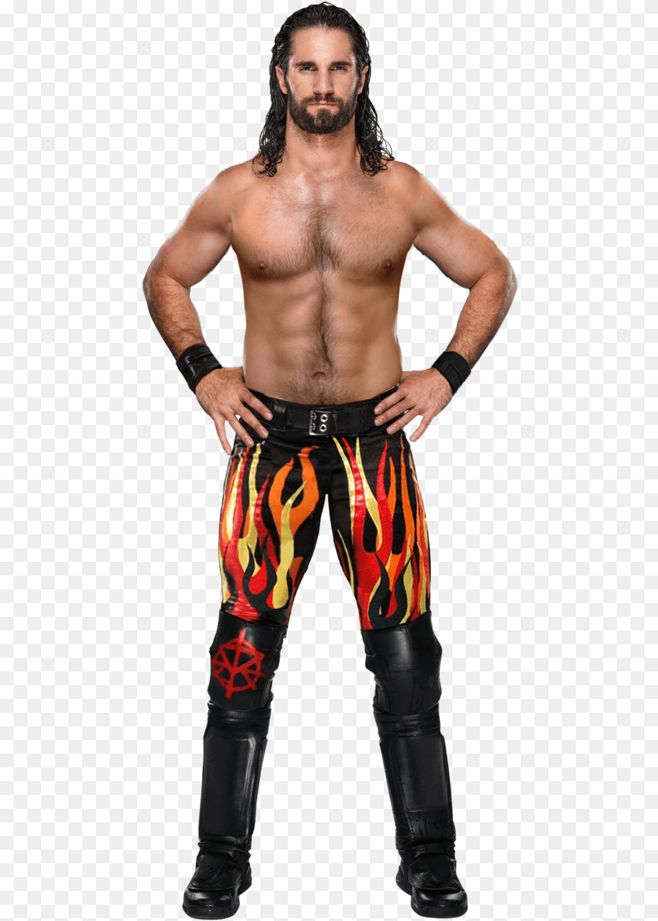 Itquots Member Of Harlem Heat Seth Rollins Seth Rollins Royal Rumble 2018 Attire, Clothing, Pants, Adult, Person Free Transparent Png