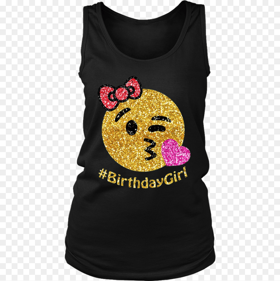 Itquots My Birthday Emoji T Shirt Ve Never Seen My Trainer And Satan, Clothing, Tank Top, T-shirt, Pattern Png