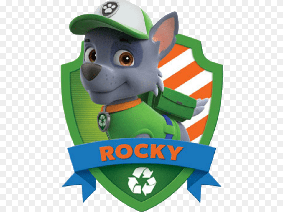 Itquots Rocky Press 5 To Hear From The Recycling Pup Paw Patrol Badge Rocky, Toy Free Transparent Png