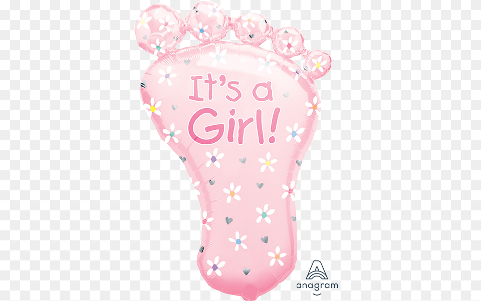 Its A Girl Baby Foot Balloon A Girl, Birthday Cake, Cake, Cream, Dessert Free Png Download
