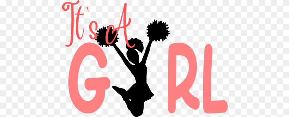 Its A Girl Cheerleader Gender Reveal Svg Graphic Design, Text, Number, Symbol Free Png Download