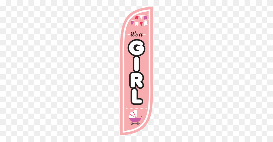 Its A Girl Feather Flag Free Transparent Png