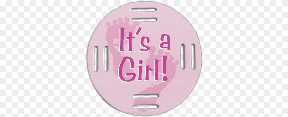 Its A Girl Fobbie Badge, Disk, Drain Png
