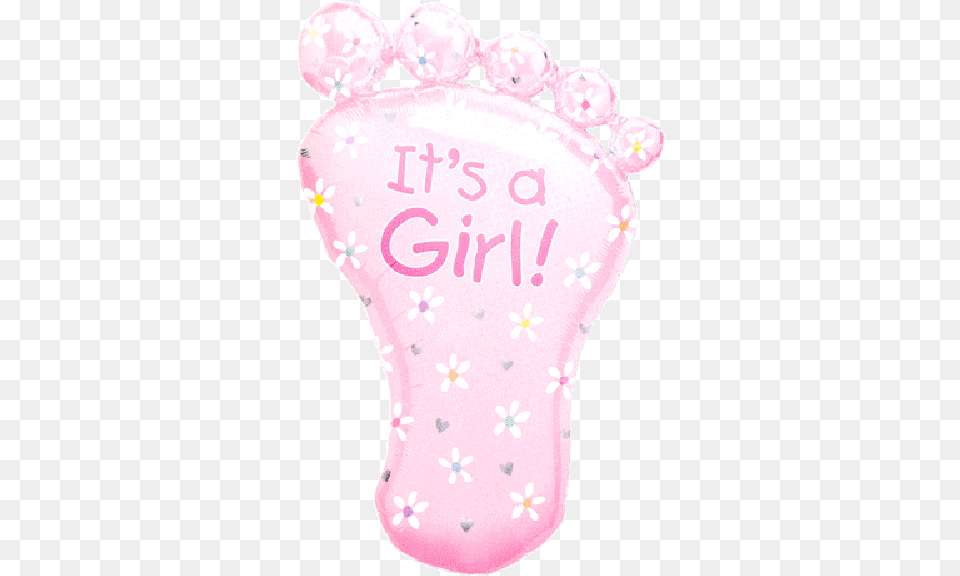 Its A Girl Footprint Mylar Shape Its A Girl Free Png Download