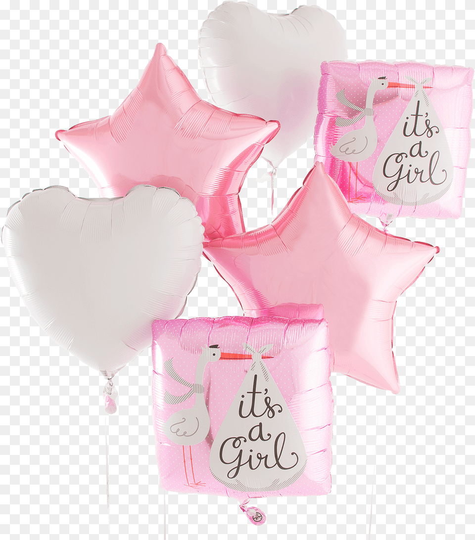 Its A Girl Stork Helium Foil Balloon Wedding Favors Free Png