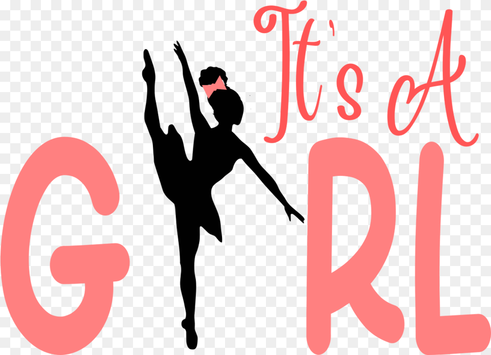 Its An African American Girl Gender Reveal Svg Graphic Ballet Dancer Silhouette, Text, Number, Symbol, Dynamite Free Png Download