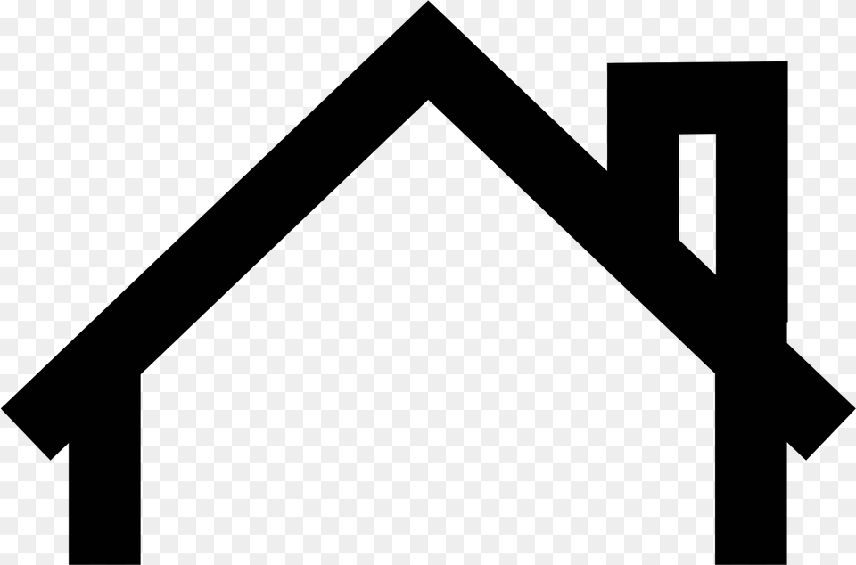 Its An Icon That Looks Just Like The Roof Of A House, Gray Free Transparent Png