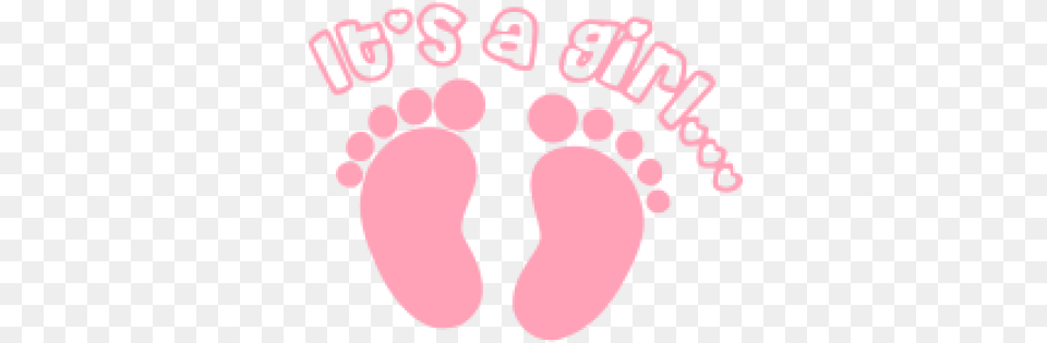 Its And Vectors For Its A Girl Transparent, Footprint, Face, Head, Person Free Png Download