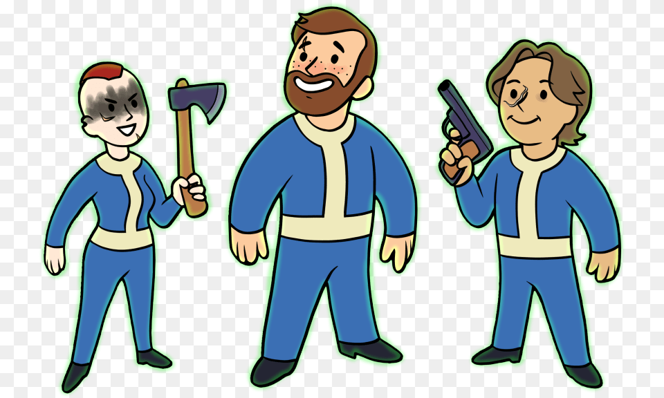 Its Fallout Season So I Drew Mine And My Sisters Cartoon, Baby, Person, Face, Head Free Png Download