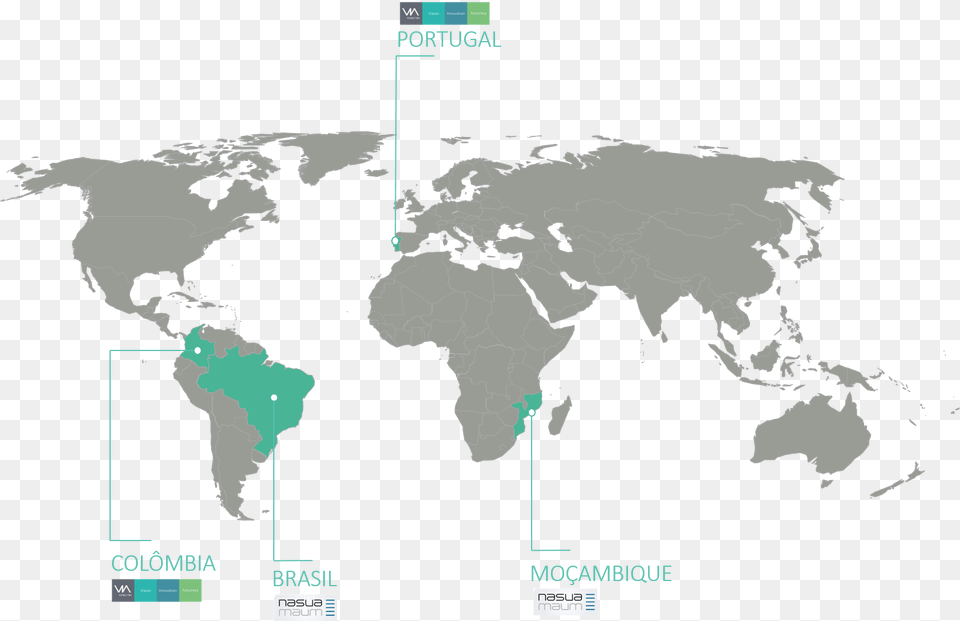 Its Presence Intensified In Brazil And Mozambique After World Map Outline 2017, Chart, Plot, Atlas, Diagram Png Image