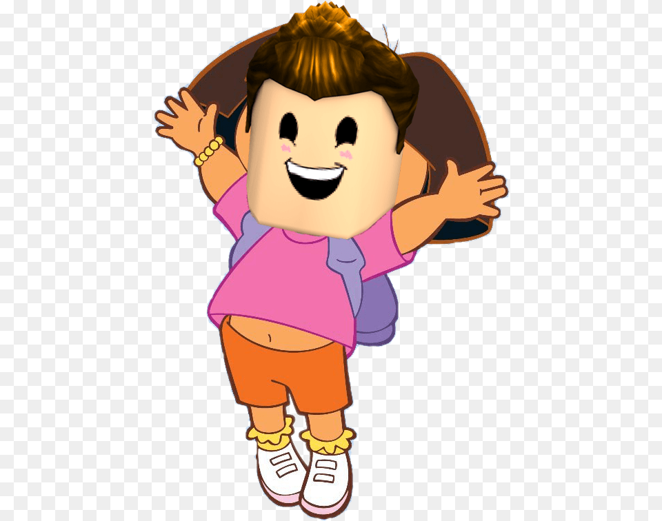 Itsfunneh Dora The Explorer Transparent, Person, Cartoon, Head, Face Free Png
