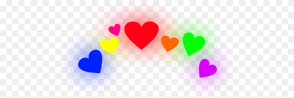 Itsjagbirhearts Crown Colorful Rainbow Pride Heart, Art, Graphics, Light Free Png Download