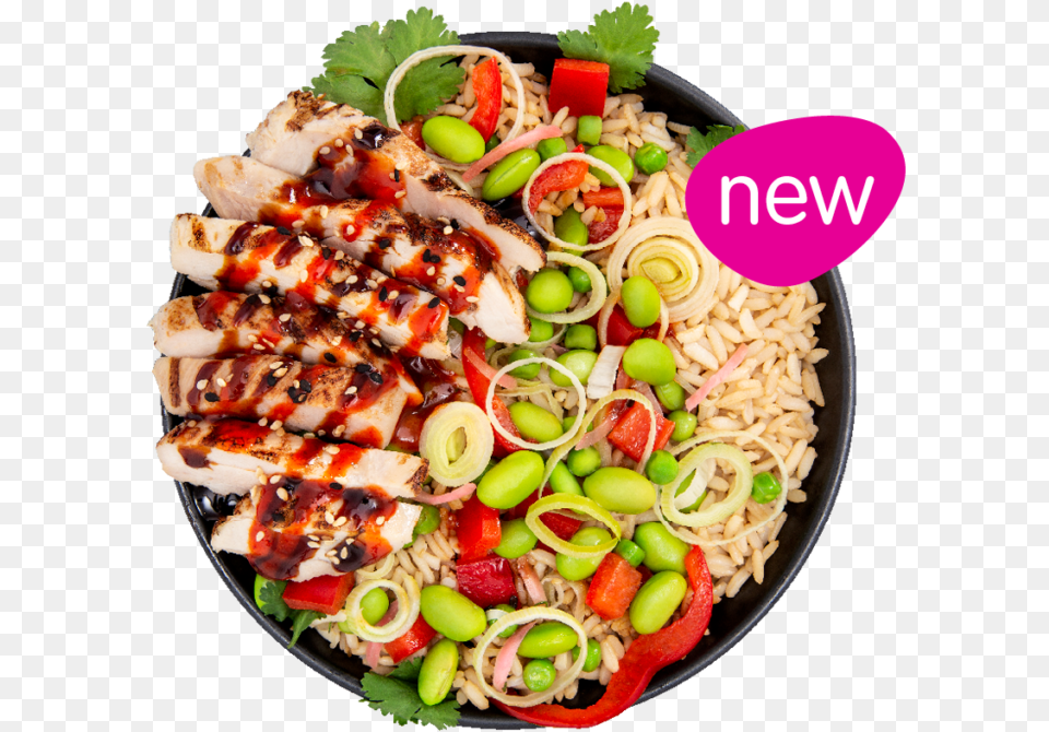 Itsu Korean Chicken Rice Bowl, Food, Lunch, Meal, Dish Png