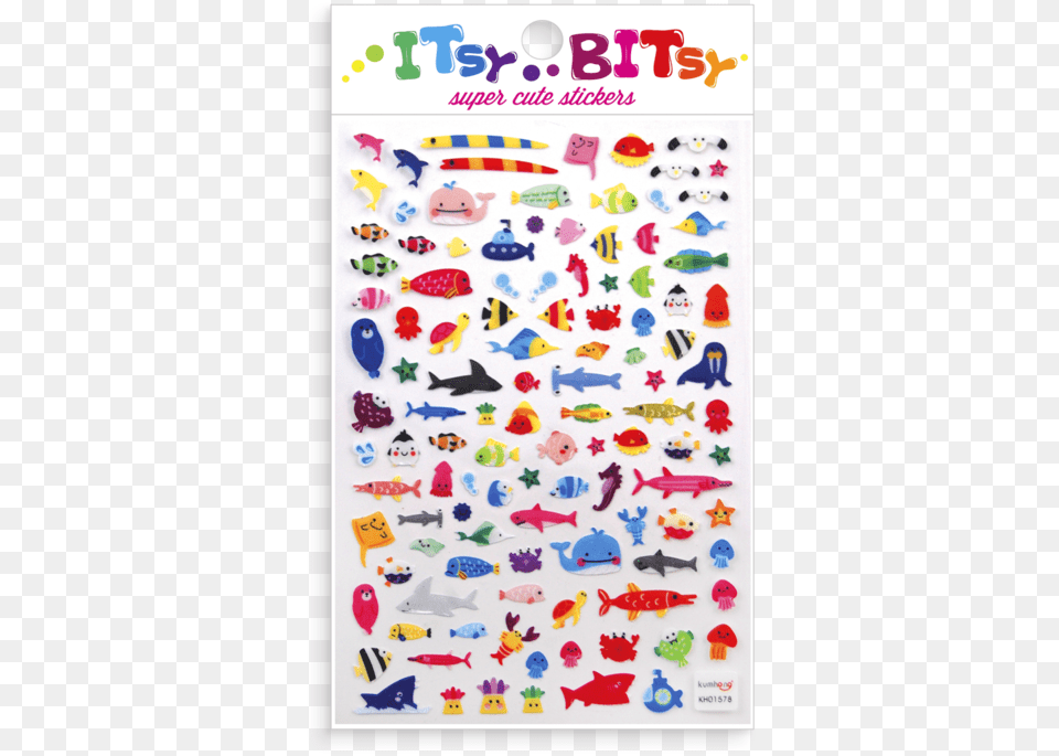 Itsy Bitsy Stickers Sea Life, Paper Free Png Download