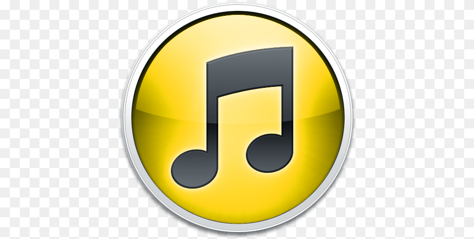 Itunes 10 Yellow Icon Itunes 10 Icons Softiconscom Cute Apple Music Logo, Symbol, Disk, Text, Number Png Image