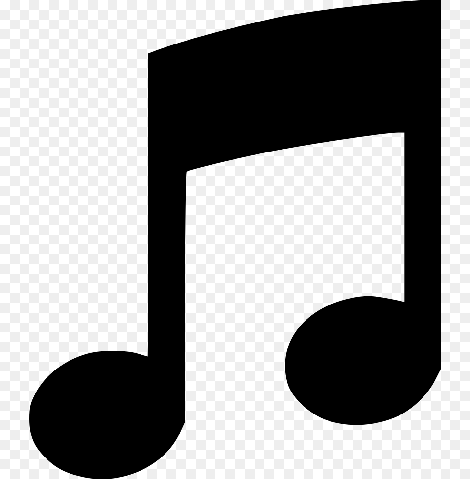 Itunes Alt Svg Icon Bold Music Note, Stencil, Text Png Image