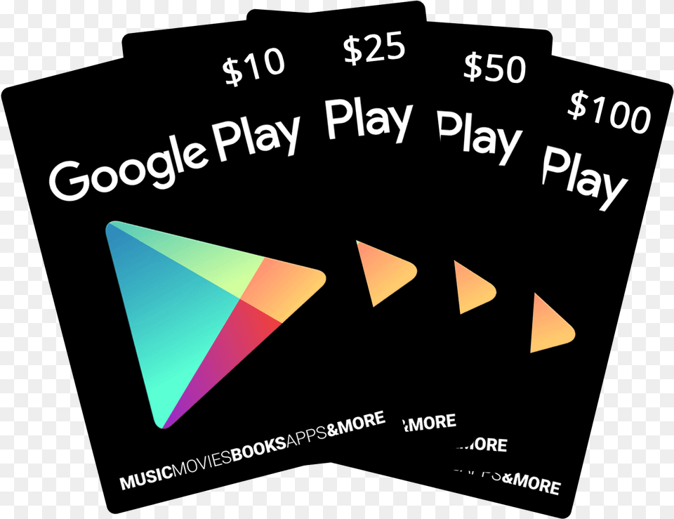 Itunes And Google Play Store App Logo Google Play Gift Cards, Triangle Png Image