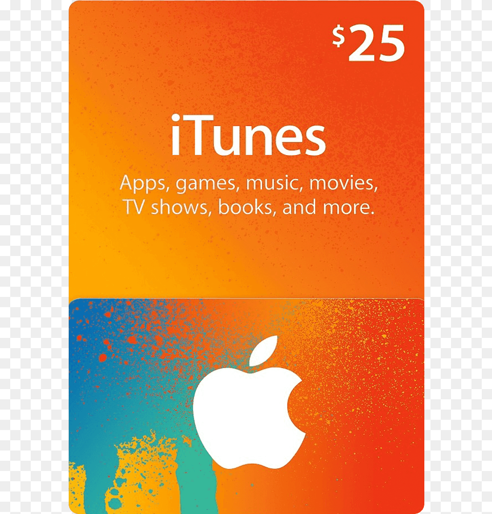 Itunes Gift Card 25 Dollars, Advertisement, Poster, Produce, Plant Png Image