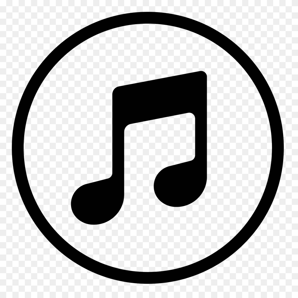 Itunes Icon, Gray Png Image