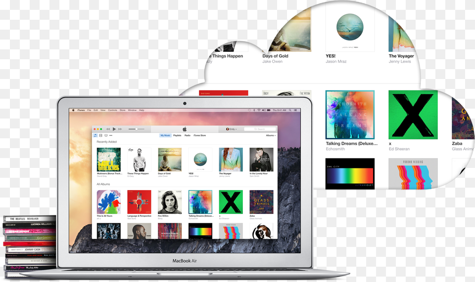 Itunes Match Mac Cds Cloud Itunes Match, Computer, Electronics, Screen, Person Free Transparent Png