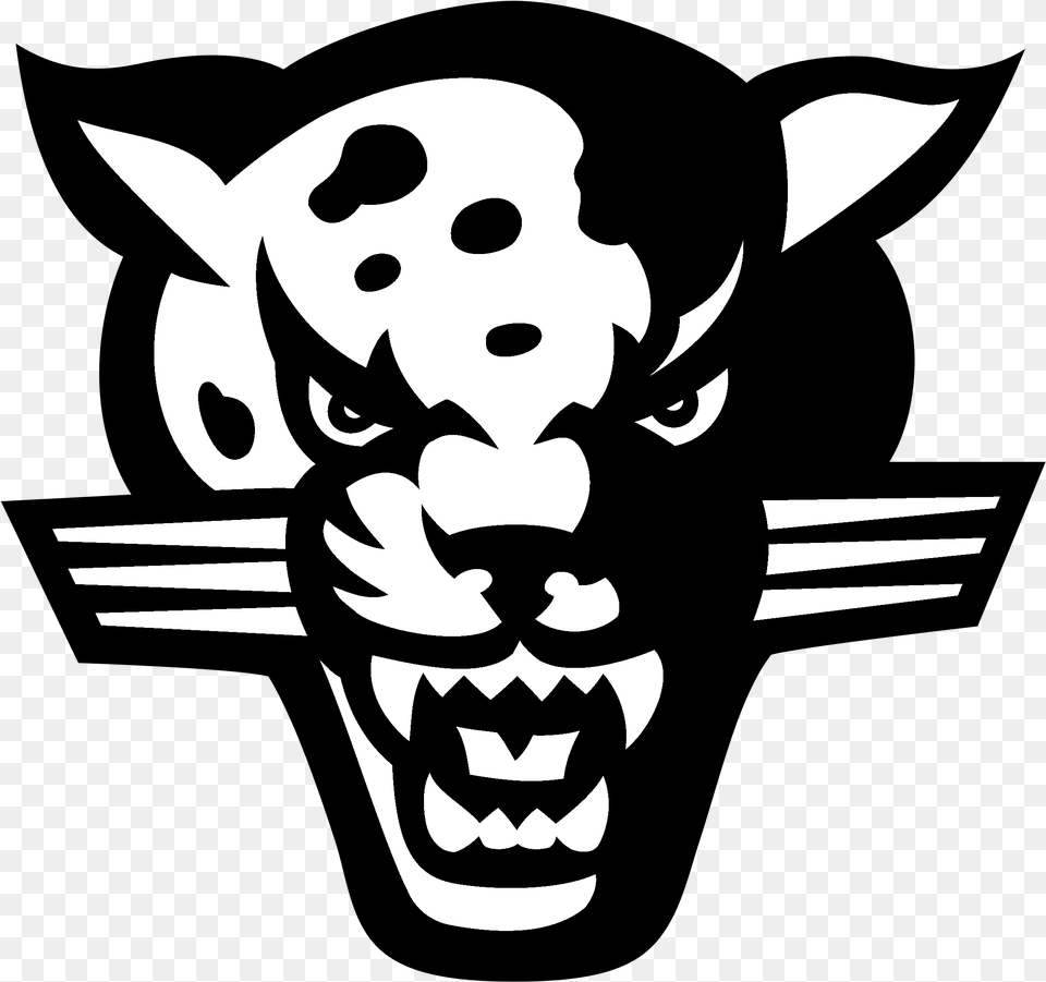 Iupui Jaguars Logo Black And White Willard Intermediate School Logo, Stencil, Baby, Person, Face Png