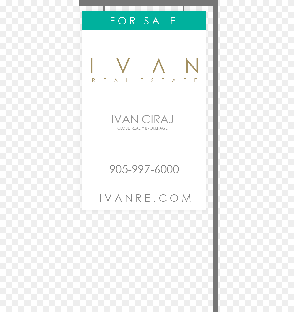 Ivanre Ivan Real Estate Ivan Ciraj Sale Sign Paper Product, Advertisement, Poster, Text Free Transparent Png