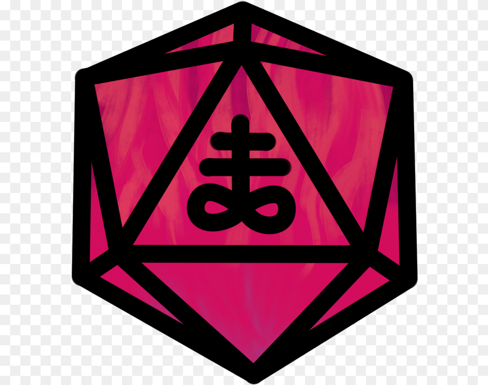 Ive Made A Satanic D20 And A Rainbow Satanic D20 For Triangle, Symbol, Logo, Road Sign, Sign Png