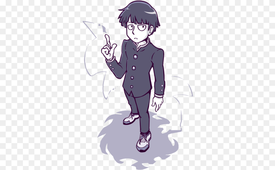Ive Only Watched A Few Episodes So Far But Mob Psycho Cartoon, Book, Publication, Comics, Baby Free Png