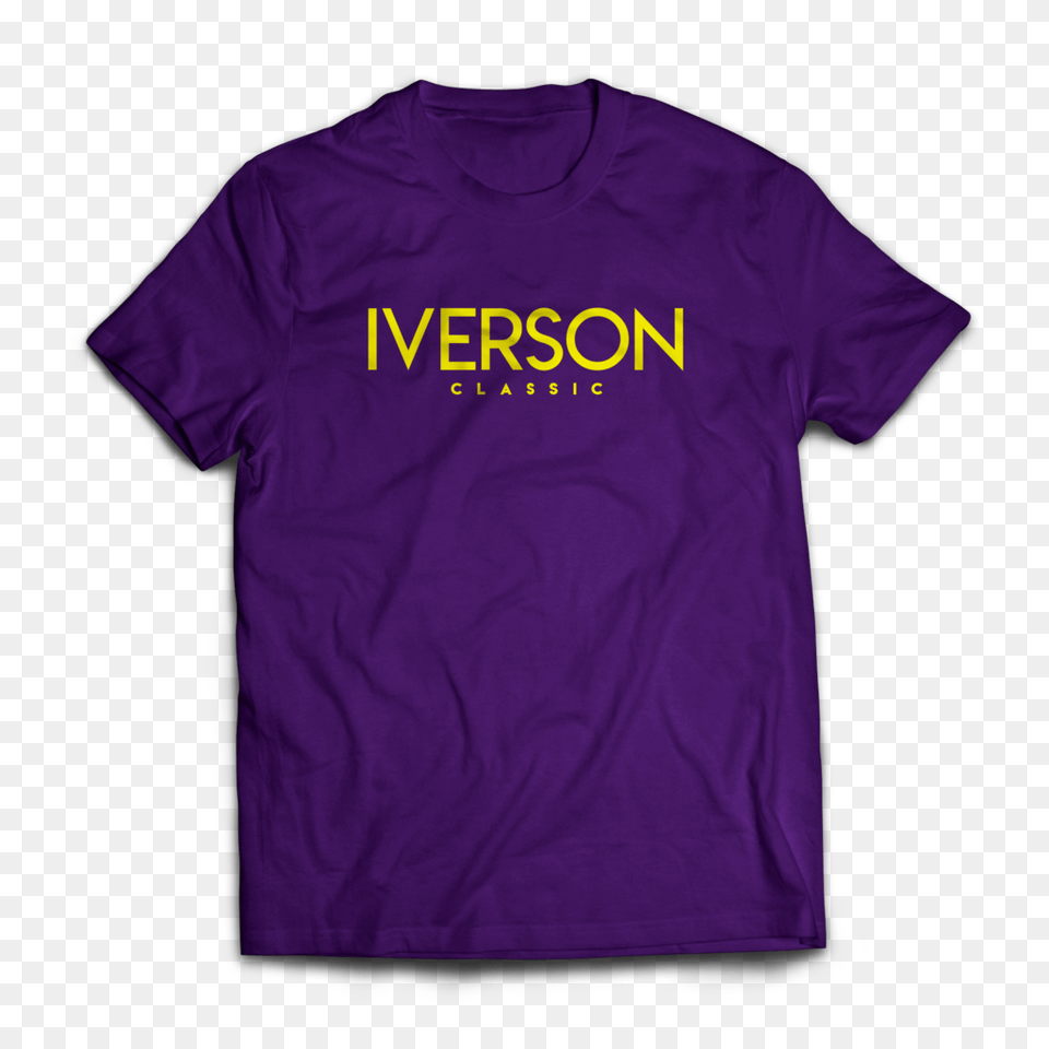 Iverson Classic Wc, Clothing, Purple, T-shirt, Shirt Png