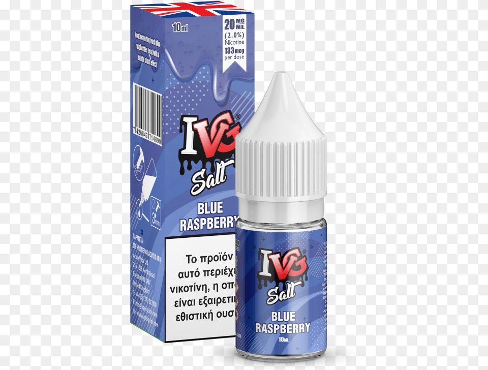 Ivg Nic Salt Blue Raspberry 20mg 10ml Blue Raspberry Nic Salts, Bottle, Shaker, Ink Bottle Free Png