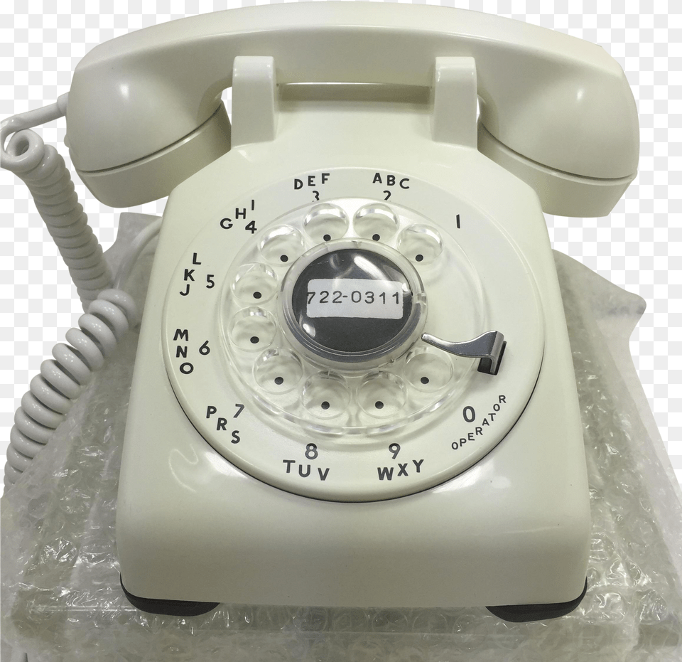 Ivory 1961 Western Electric Rotary Dial Telephone Transparent Rotary Phone, Electronics, Dial Telephone Png Image