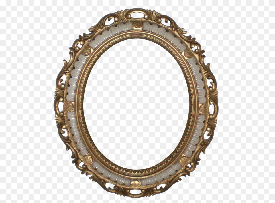 Ivory And Gold Frame, Bronze, Oval, Photography Free Png