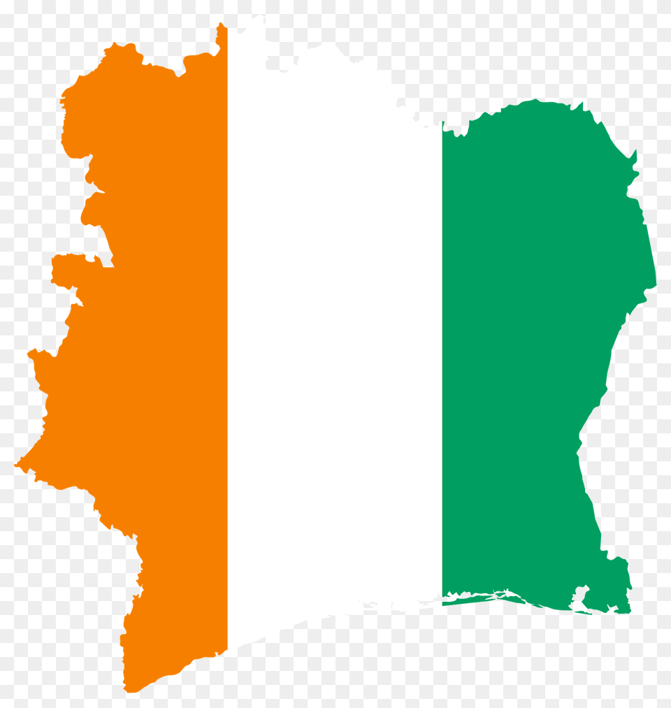 Ivory Coast Flag Map Clipart Free Transparent Png