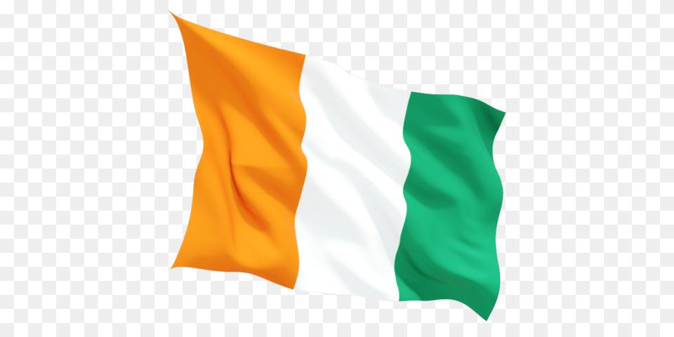 Ivory Coast Flag Wave, Ireland Flag, Person Free Png Download