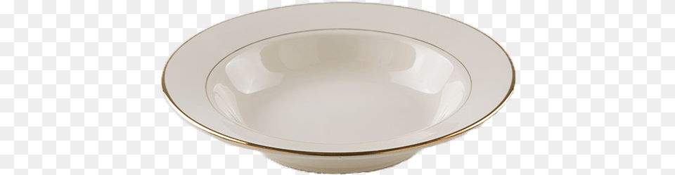 Ivory W Gold Rim Soup Bowl Ceramic, Art, Porcelain, Pottery, Soup Bowl Png