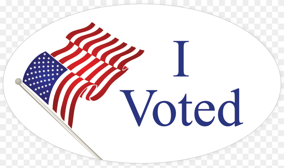 Ivoted Sticker Voted Sticker, American Flag, Flag Png Image