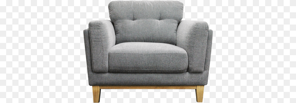 Ivy Single Seater Sofa Single Grey Sofa, Chair, Furniture, Armchair Png Image