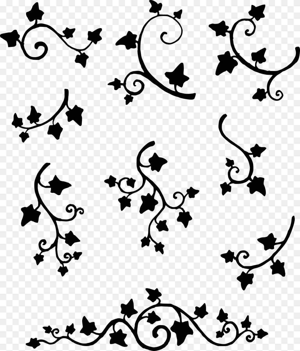 Ivy Vine Drawing At Getdrawings Ivy Vines Black And White, Art, Floral Design, Graphics, Pattern Free Transparent Png