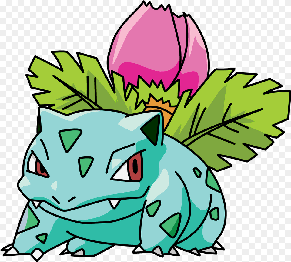 Ivysaur, Leaf, Plant, Face, Head Free Png