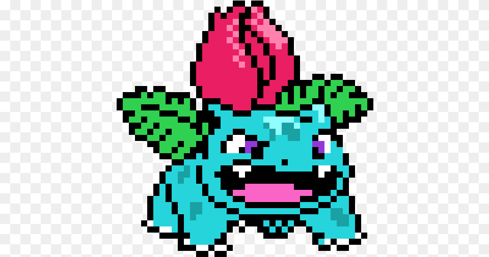 Ivysaur Gen 2 Sprites, Qr Code, Art, Graphics, Pattern Free Png Download