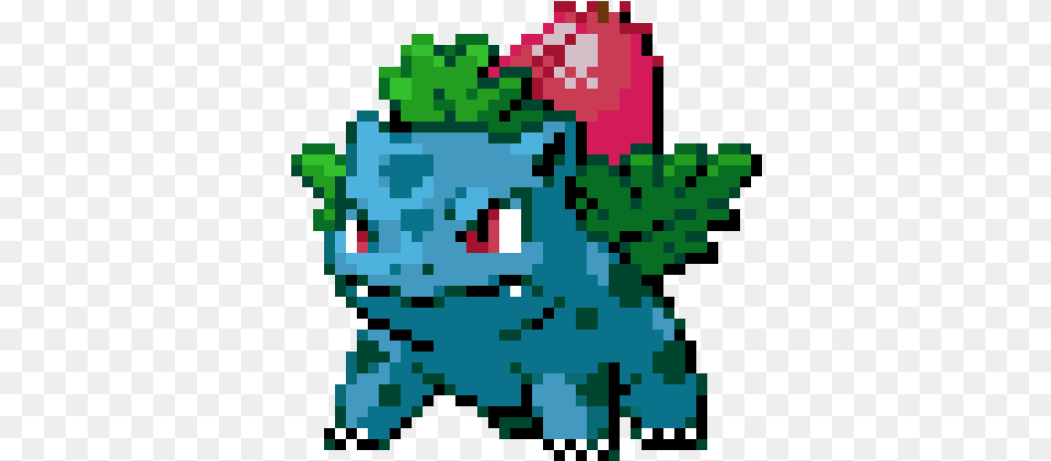 Ivysaur Ivysaur Pixel Art, Qr Code, Pattern Free Png Download