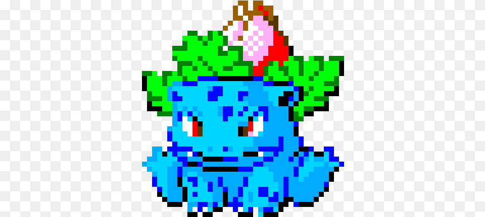 Ivysaur Pokemon Ivysaur Pixel, Qr Code Png Image