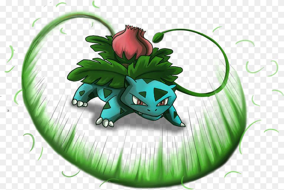 Ivysaur Used Vine Whip By Shinragod For The Ga Hq Pokemon Illustration, Green, Art, Graphics, Person Png