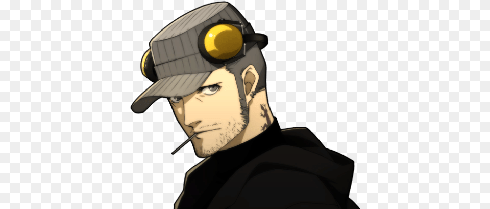 Iwai Portrait Iwai Persona 5, Person, People, Hat, Clothing Free Png Download